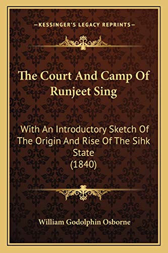 The Court And Camp Of Runjeet Sing cover