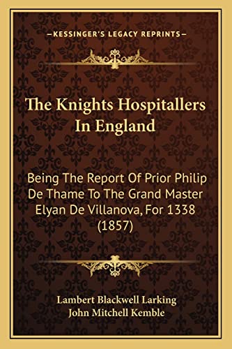 The Knights Hospitallers In England