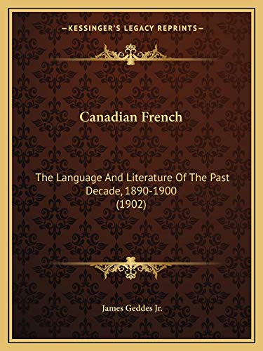 Canadian French cover
