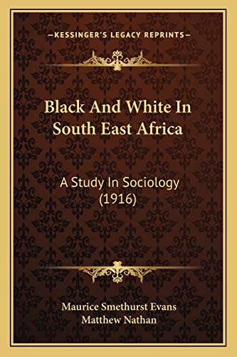 Black And White In South East Africa cover