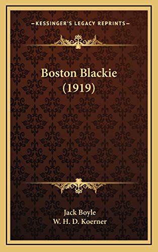 Boston Blackie (1919) cover