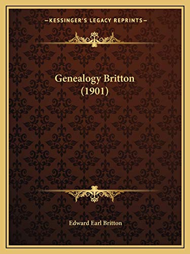 Genealogy Britton (1901) cover