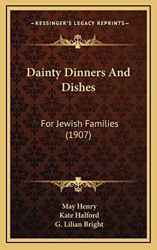 Dainty Dinners And Dishes cover