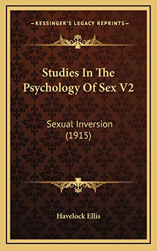 Studies In The Psychology Of Sex V2 cover