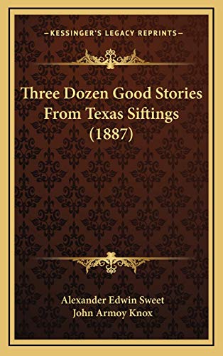 Three Dozen Good Stories From Texas Siftings (1887) cover