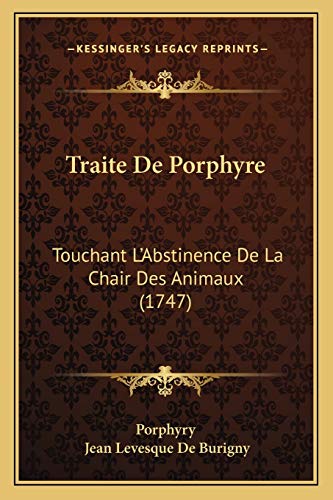 Traite De Porphyre cover