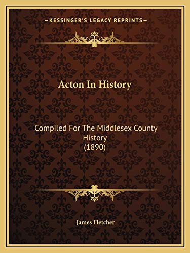 Acton In History cover