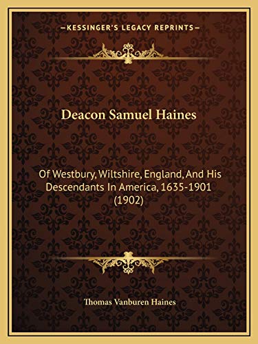 Deacon Samuel Haines cover