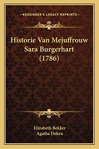 Historie Van Mejuffrouw Sara Burgerhart (1786) cover