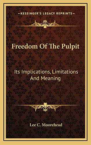 Freedom Of The Pulpit cover