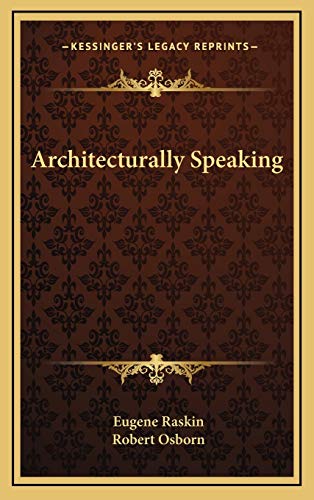 Architecturally Speaking cover