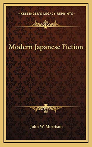 Modern Japanese Fiction cover