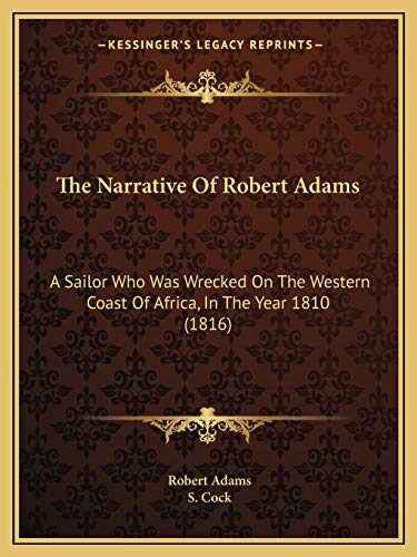 The Narrative Of Robert Adams cover