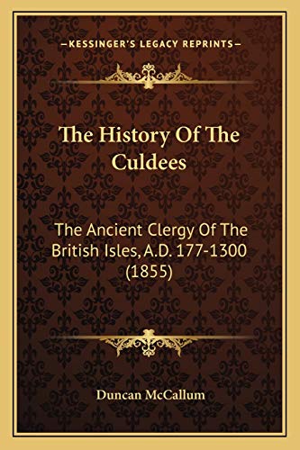 The History Of The Culdees cover