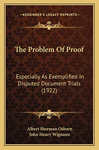 The Problem Of Proof cover