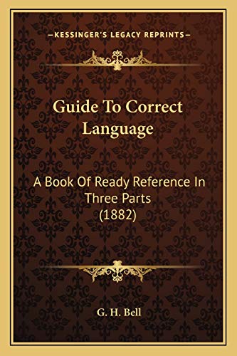 Guide To Correct Language cover
