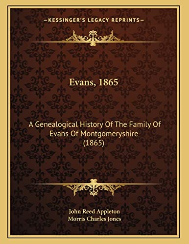 Evans, 1865 cover