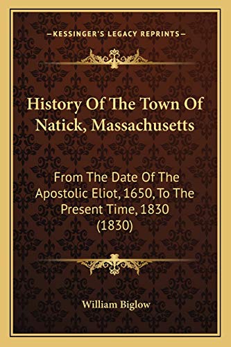 History Of The Town Of Natick, Massachusetts cover