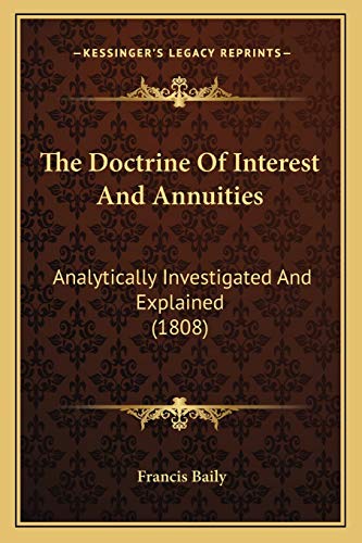 The Doctrine Of Interest And Annuities cover