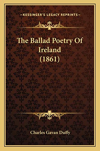 The Ballad Poetry Of Ireland (1861) cover