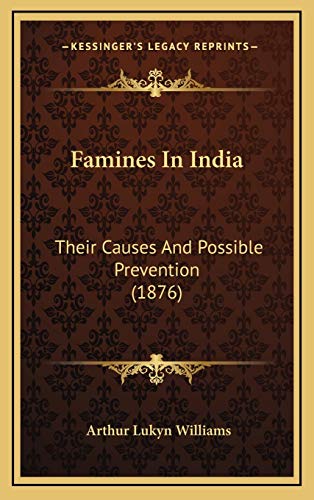 Famines In India cover