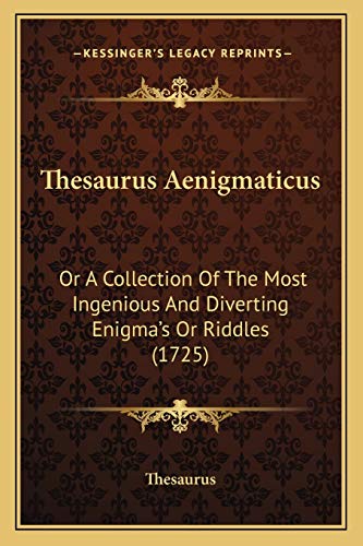 Thesaurus Aenigmaticus cover