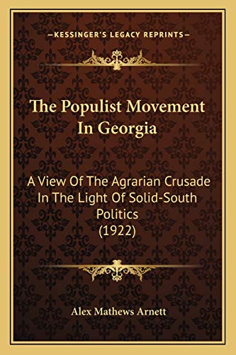 The Populist Movement In Georgia cover