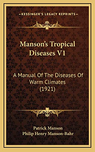 Manson's Tropical Diseases V1 cover
