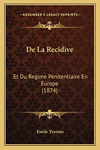 De La Recidive cover