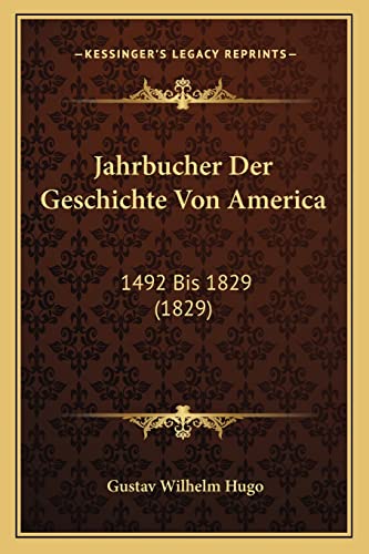 Jahrbucher Der Geschichte Von America cover