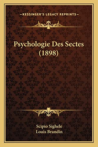 Psychologie Des Sectes (1898) cover