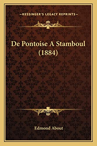 De Pontoise A Stamboul (1884) cover