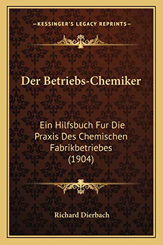 Der Betriebs-Chemiker cover