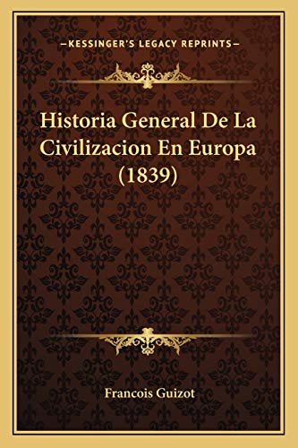 Historia General De La Civilizacion En Europa (1839) cover