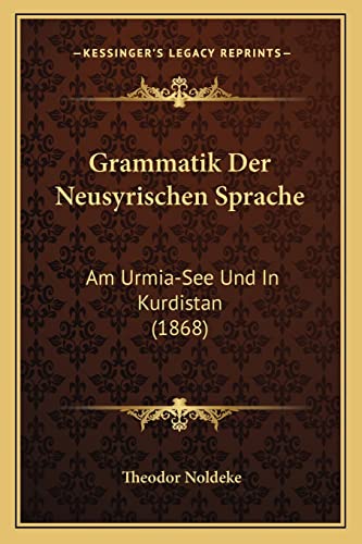 Grammatik Der Neusyrischen Sprache cover