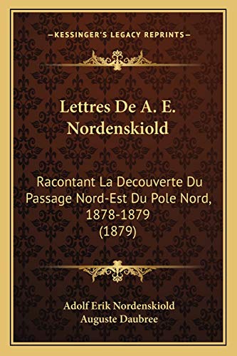 Lettres De A. E. Nordenskiold cover