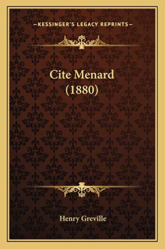 Cite Menard (1880) cover