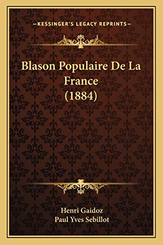 Blason Populaire De La France (1884) cover