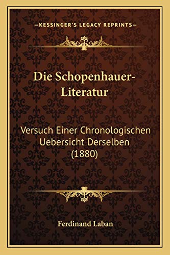 Die Schopenhauer-Literatur cover
