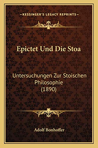 Epictet Und Die Stoa cover
