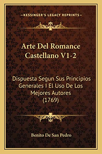 Arte Del Romance Castellano V1-2 cover