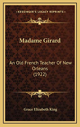 Madame Girard cover