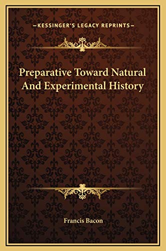 Preparative Toward Natural And Experimental History cover