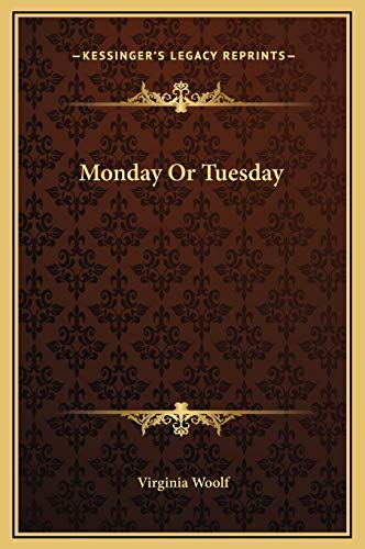 Monday Or Tuesday cover