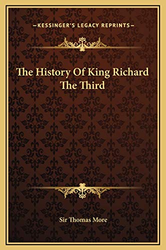 The History Of King Richard The Third cover
