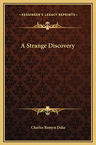 A Strange Discovery cover