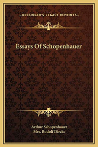 Essays Of Schopenhauer 