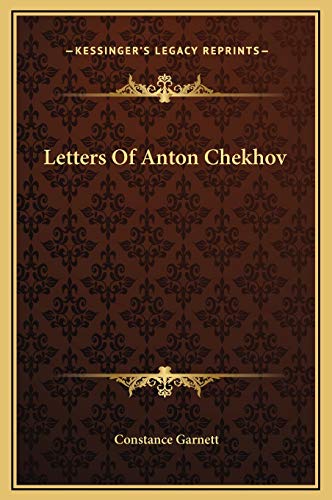 Letters Of Anton Chekhov cover