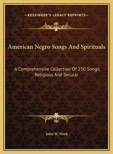American Negro Songs And Spirituals cover