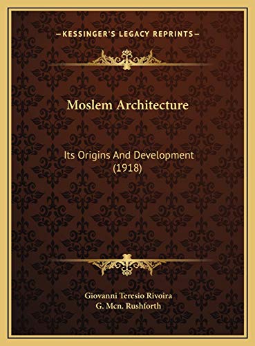 Moslem Architecture cover